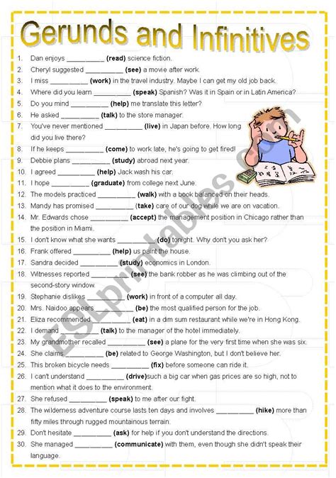 A present participle form is the form of a verb, ending in-ing in English, which is used in forming continuous tenses. . Gerunds exercises with answers